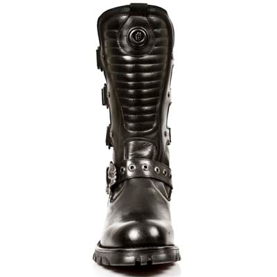 New Rock - M-7604-S1 Bottes - Noir/Couleur argent